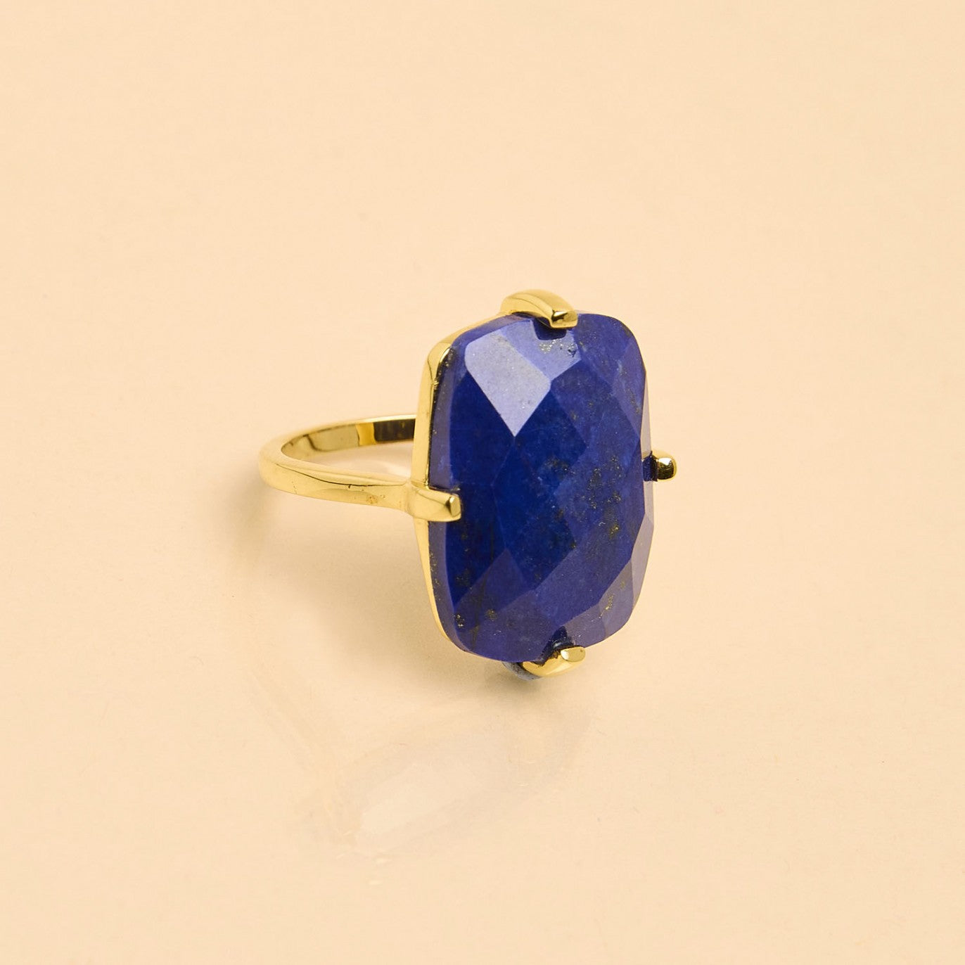 Bague Rectangle Lapis Lazuli Une à Une