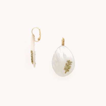 Boucles d'oreilles dormeuses CALLIOPE Nature bijoux