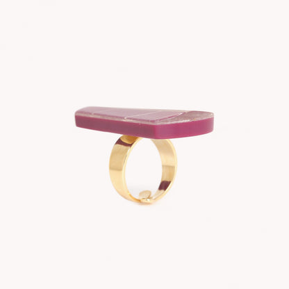 Bague ajustable Rainbow Ficus Nature Bijoux